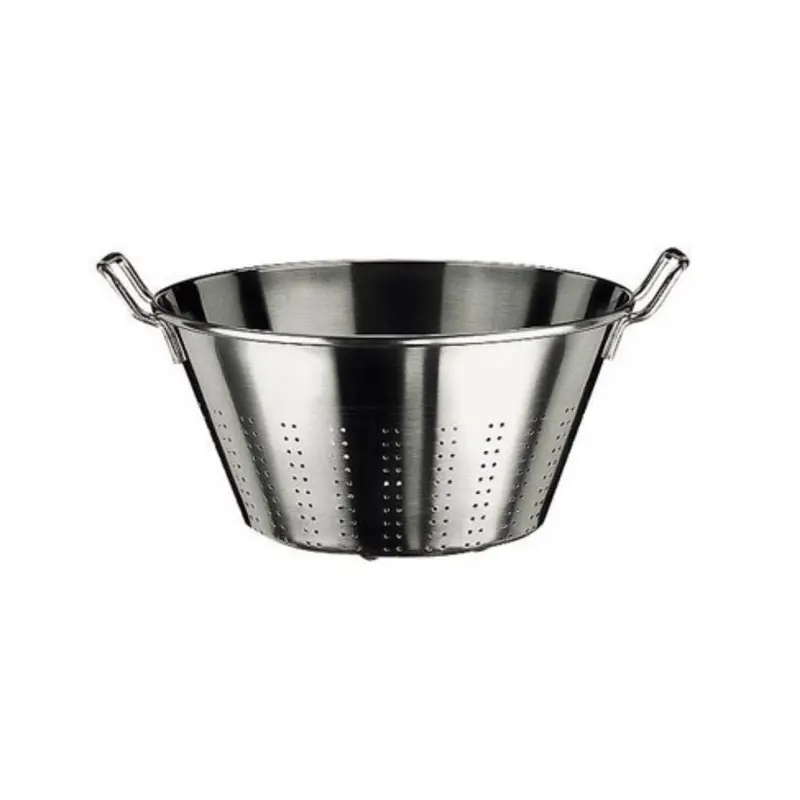 Paderno Dual-Handle Stainless Steel Conical Colander 1