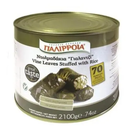 Palirria Stuffed Vine Leaves, 2100 G (74 Oz) 1