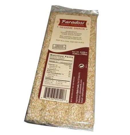 Paradosi Sesame Snack – 3.53 Oz (100G) Crunchy Toasted Sesame Treat 1