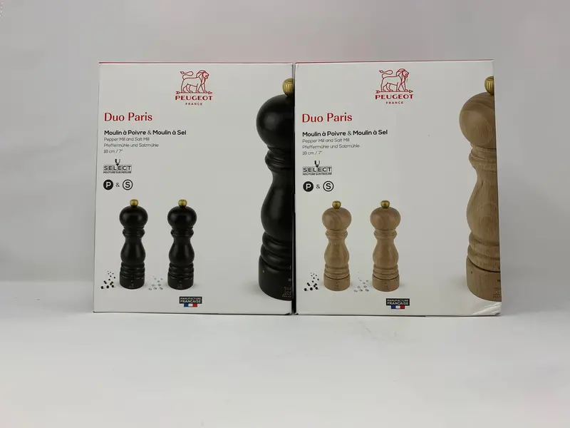 Paris U'Select Duo Salt And Pepper Mill Set – Adjustable Ceramic Grinding Mechanism 1