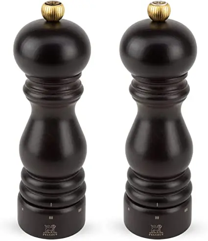Paris U'Select Salt And Pepper Mills – Chocolate-Tone Ceramic Set 1