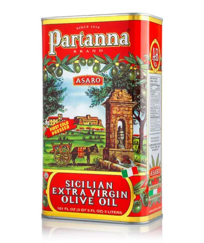 Partanna Extra Virgin Olive Oil – 3 Liter Tin 1