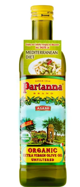 Partanna Organic Extra Virgin Olive Oil – Cold-Pressed Italian Evoo, 750Ml (25.5 Fl Oz) 1