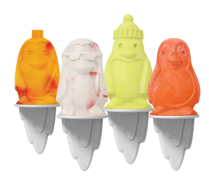 Penguin Pop Mold – Four-Cavity Ice Pop Maker 1