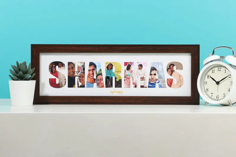 Personalized Name Display Frame With Protective Glass 1