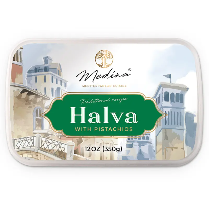 Pistachio-Infused Halva (Medina) – 350G / 12 Oz 1
