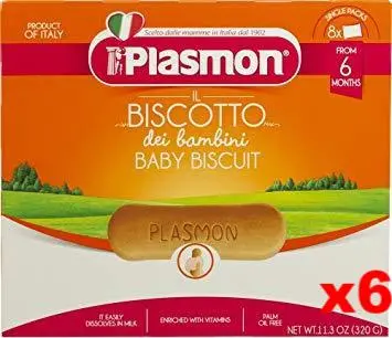 Plasmon Children’S Biscuits – 6-Pack, 11.3 Oz (320G) Boxes 1
