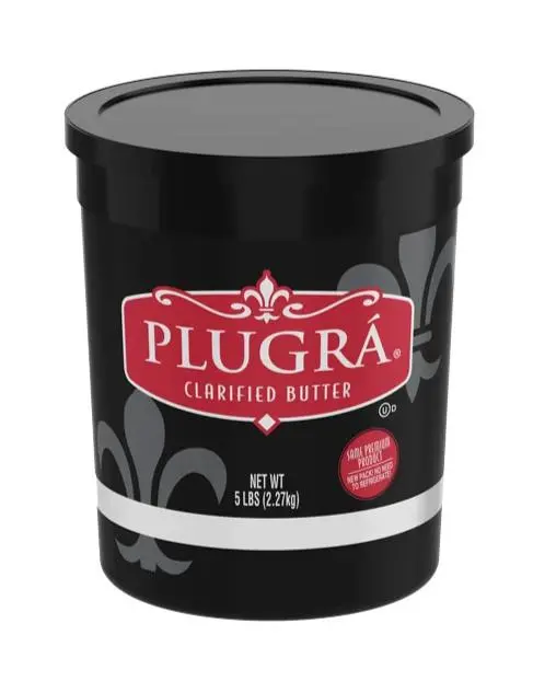 Plugra Clarified Unsalted Butter – 5 Lb Plastic Tub 1