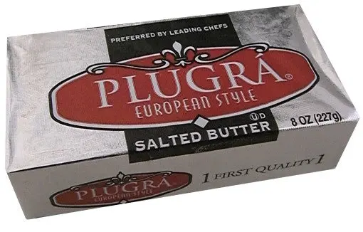 Plugra European-Style Salted Butter – 8 Oz Block (227G) 1