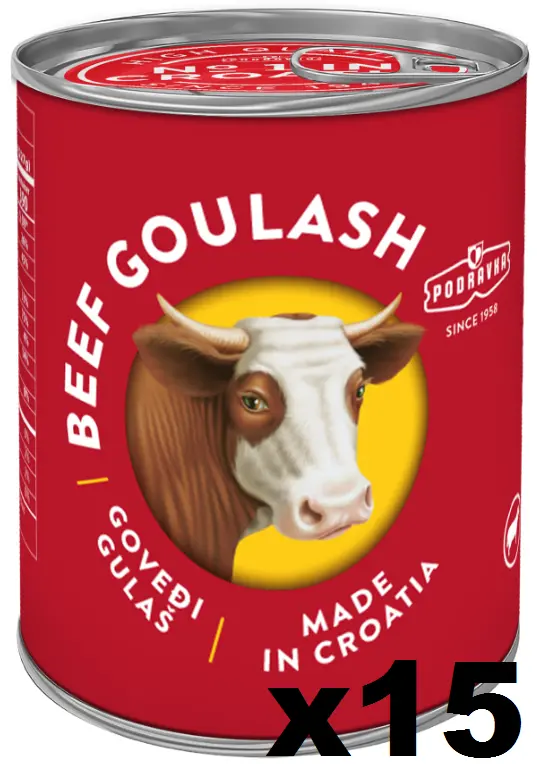 Podravka Beef Goulash Ready-To-Eat Meal – 15-Pack Case (10.5 Oz / 300G Each) 1
