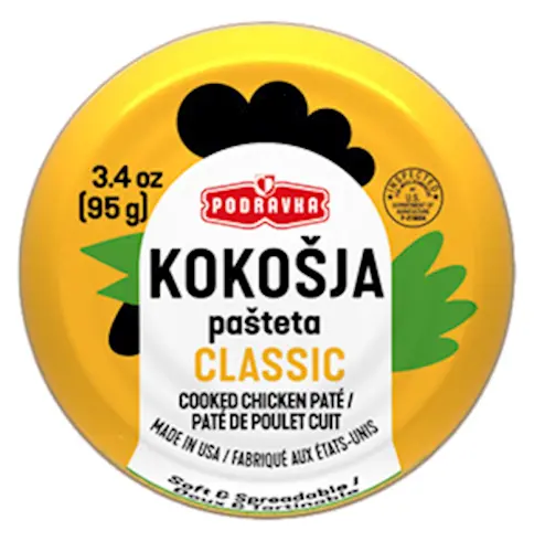 Podravka Chicken Liver Pâté – Single Serve, 95G (3.4 Oz) 1