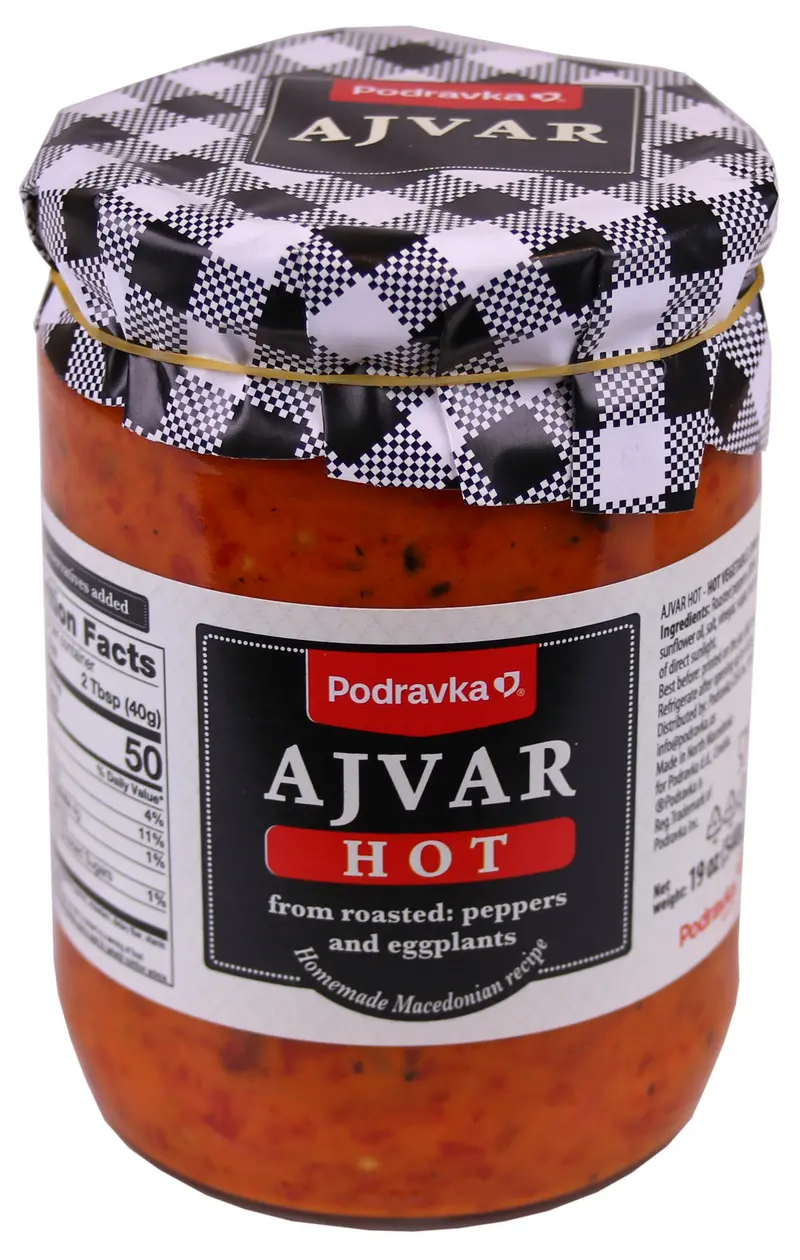 Podravka Hot Roasted Pepper & Eggplant Ajvar, 540G 1