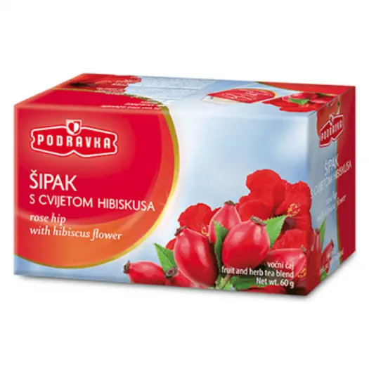 Podravka Rose Hip Herbal Tea – 60 G (20 Bags) 1