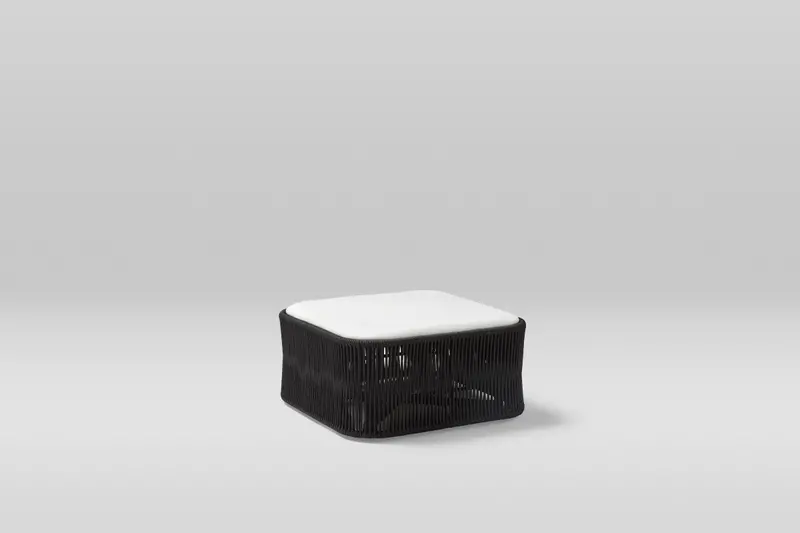 Point Weave Square Ottoman 1