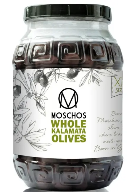 Premium Kalamata Black Olives In Brine – Moschos Brand (2 Kg) 1