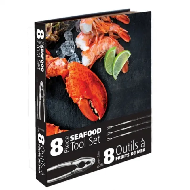 Premium Seafood Preparation Tool Kit – Shucker, Crab Cracker & Pick Set 1