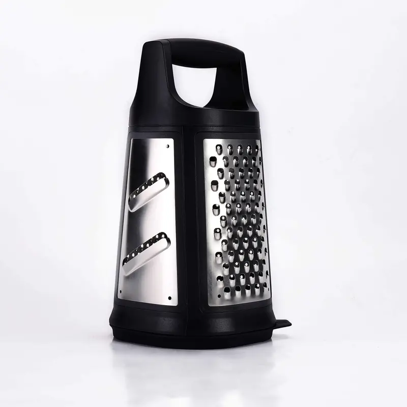 Premium Stainless Steel Box Grater With Etched Measurement Markings 1