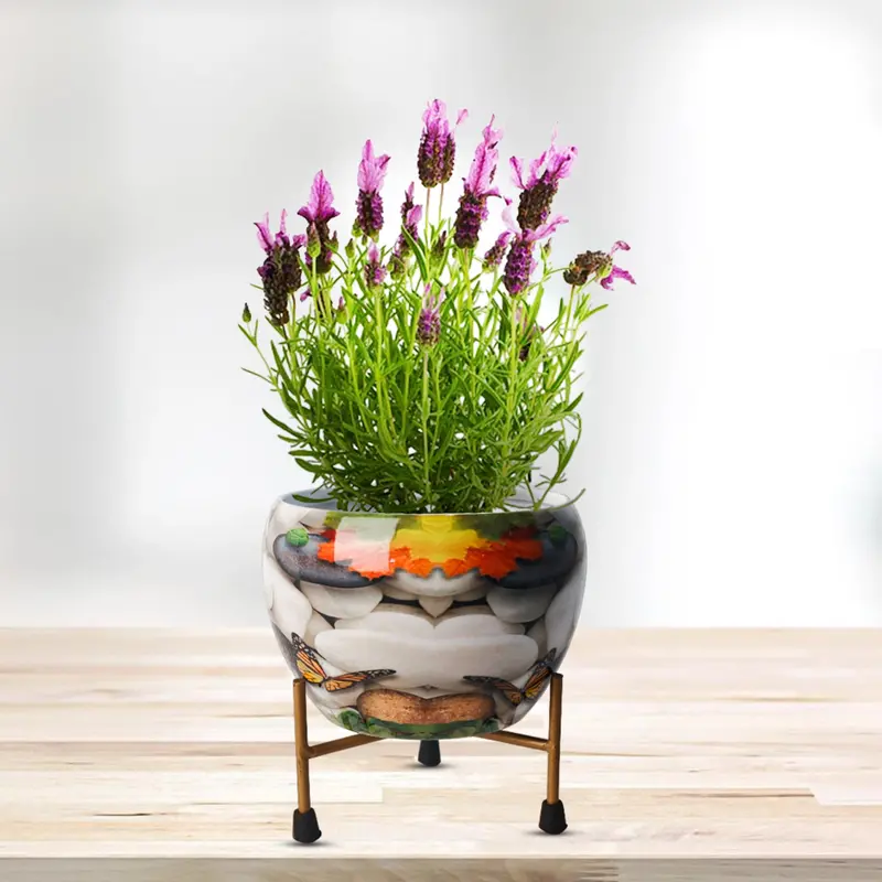 Pure White Metal Indoor Vase/Planter – Simple, Timeless Design 1