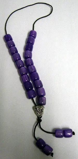Purple Komboloi Worry Beads – Classic Greek Prayer/Relaxation Strand 1