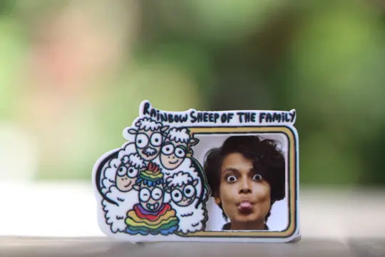 Rainbow Sheep Enamel Pin 1