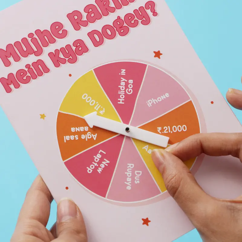 Rakhi Spinwheel Greeting Card 1