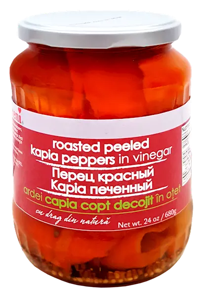 Raureni Roasted Sweet Red Kapia Peppers – Preserved In Vinegar, 670G 1