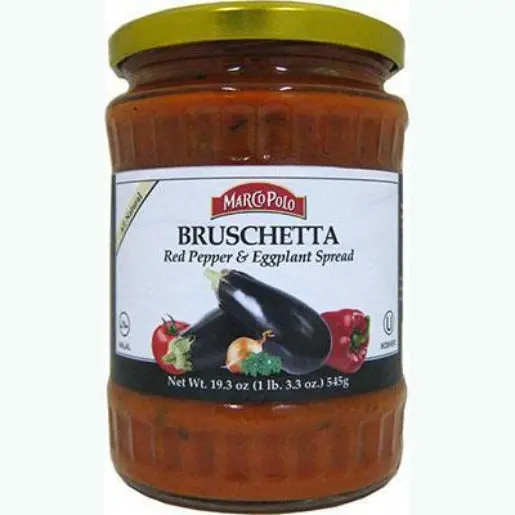 Red Pepper & Eggplant Bruschetta Spread – 19.3 Oz (Marco Polo) 1