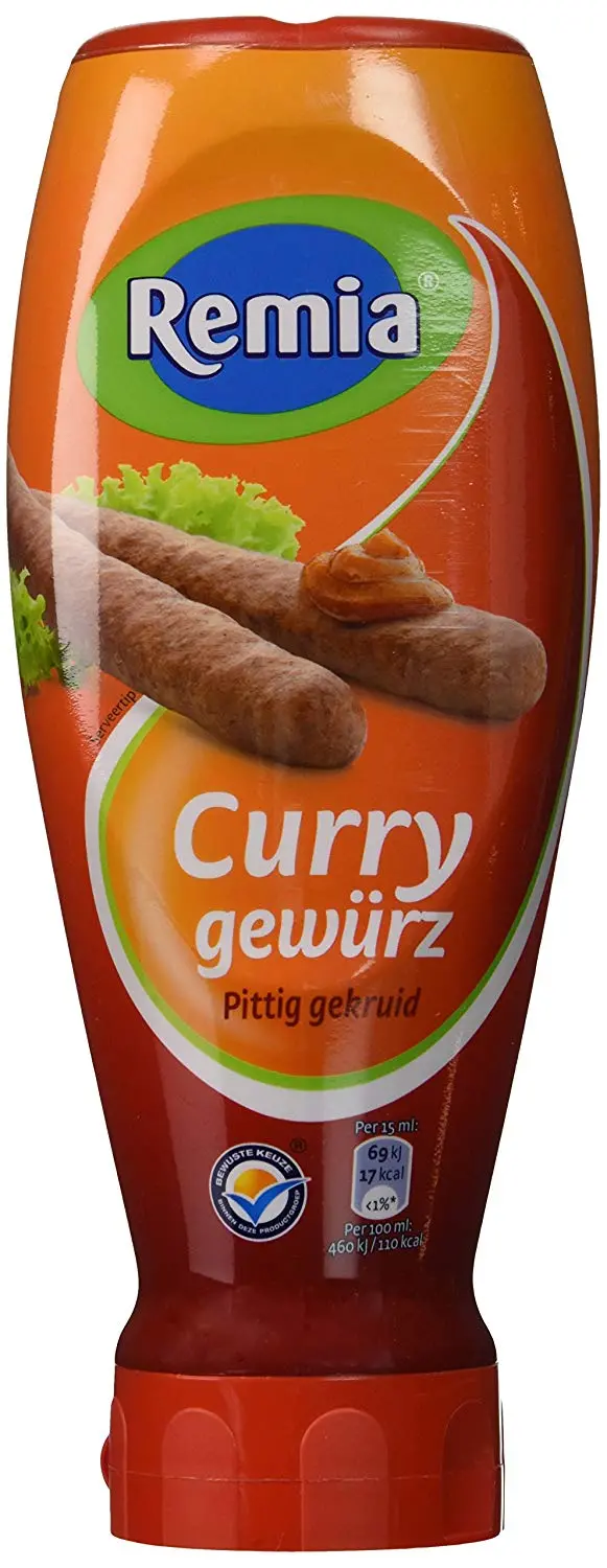 Remia Spiced Curry Ketchup – 16.9 Oz (500Ml) Bottled Sauce 1