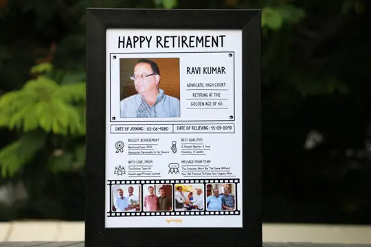 Retirement Tribute Memory Box 1