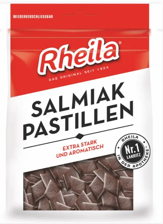 Rheila Salmiak Pastillen Licorice Candies – 90G Salty-Sweet Scandinavian Treat 1