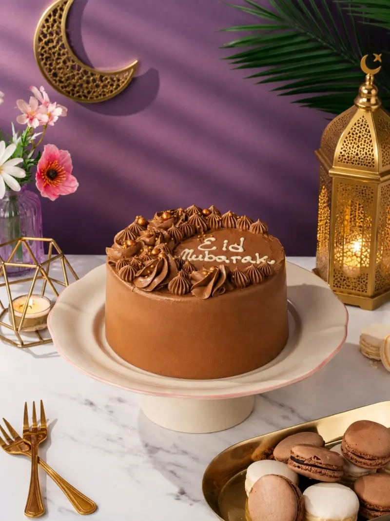 Rich Chocolate Eid Celebration Cake – Festive Dessert 1