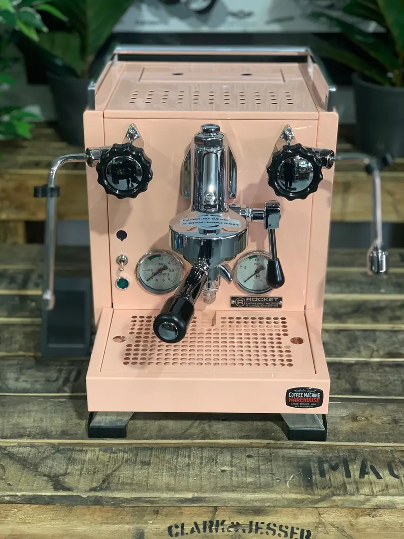 Rocket Cinquantotto R58 Pink Espresso Machine – 1 Group, Factory Fresh 1
