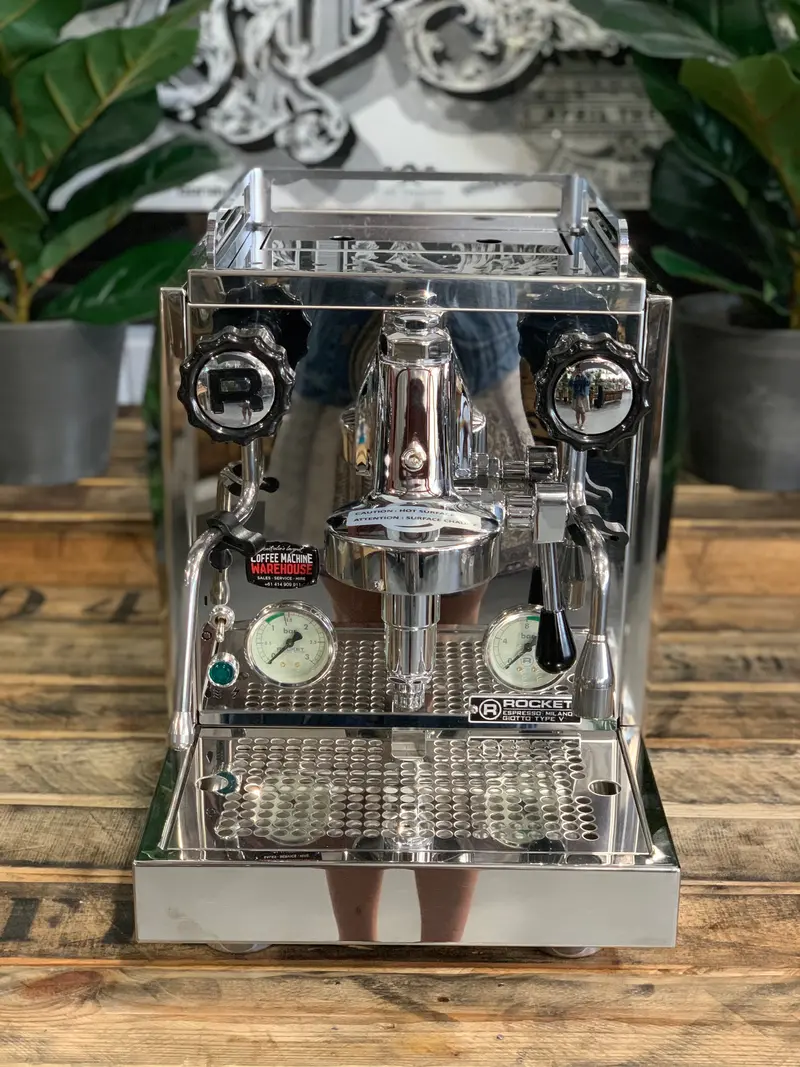 Rocket Giotto Cronometro V Stainless Steel Espresso Machine – 1 Group, New 1