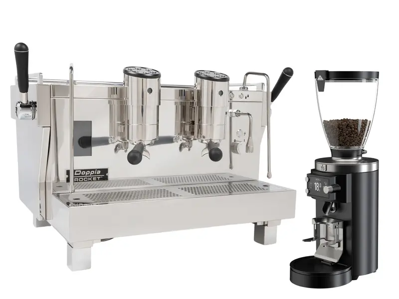 Rocket Re Doppia Paired With Mahlkönig E65W Gbs Grinder Bundle 4