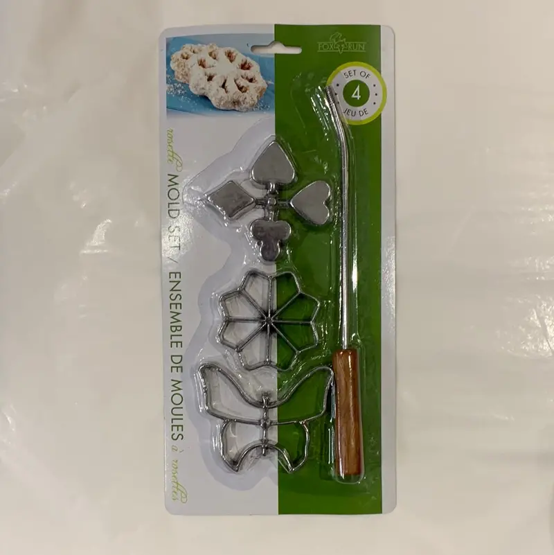 Rosette Iron Mold Set For Traditional Pastries 1