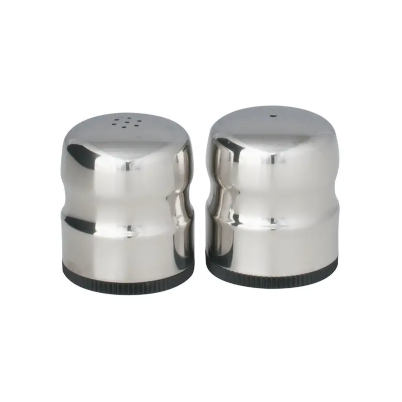 Royal Steel Salt And Pepper Shaker Set – Polished Stainless Finish 1