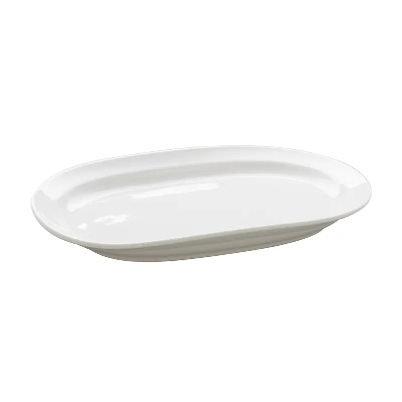 Royal White Bone China Elegant Oval Platter 1