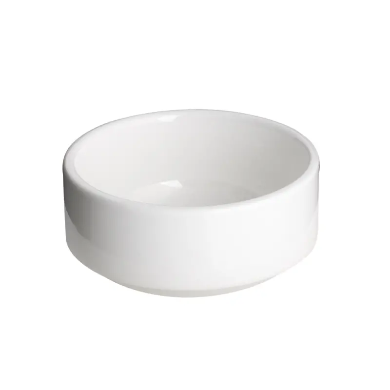 Royal White Bone China Stackable Bouillon Soup Bowl 1