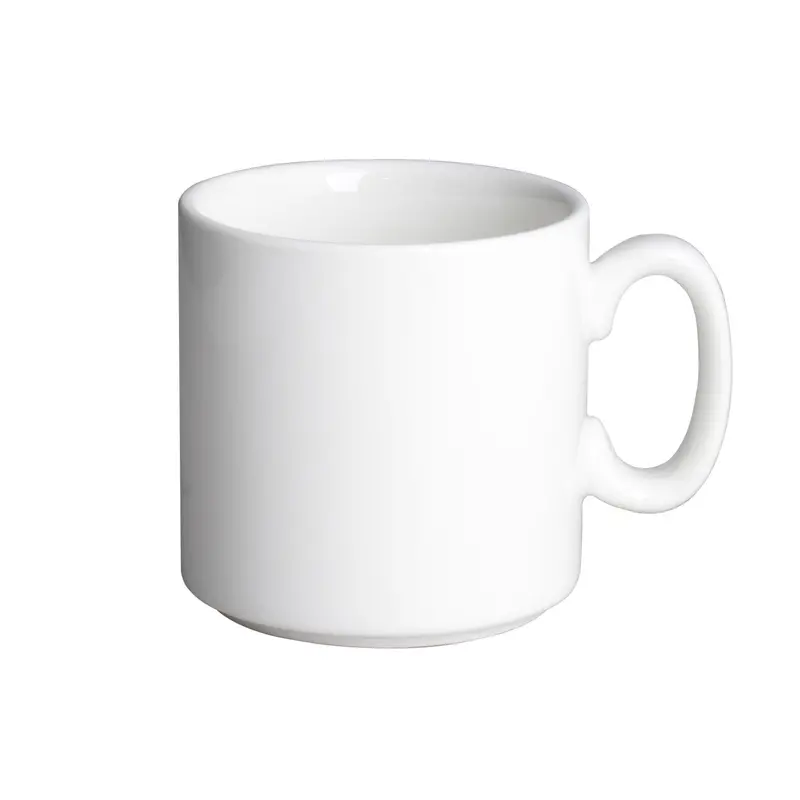 Royal White Handleless Coffee Mug – 10.5 Oz / 310 Ml 1