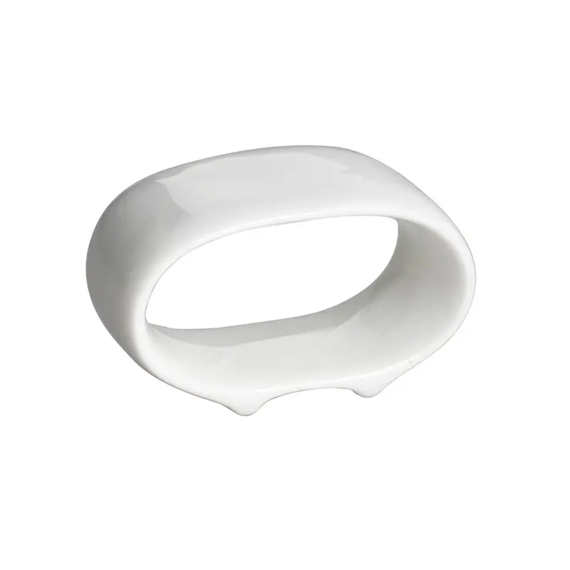 Royal White Minimalist Napkin Ring – 6 Cm Diameter 1