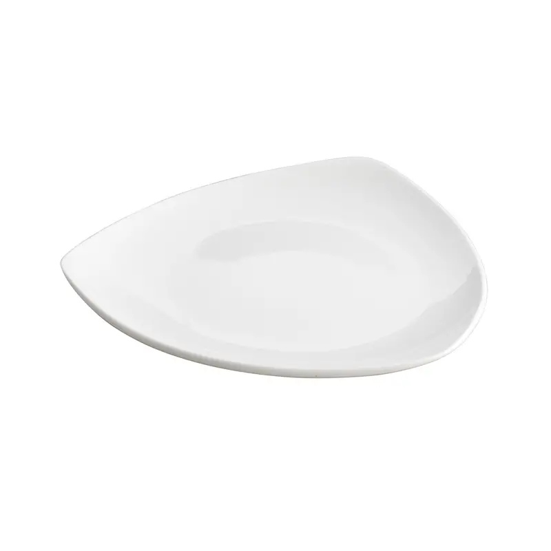 Royal White New Bone Triangular Dinner Plate 1