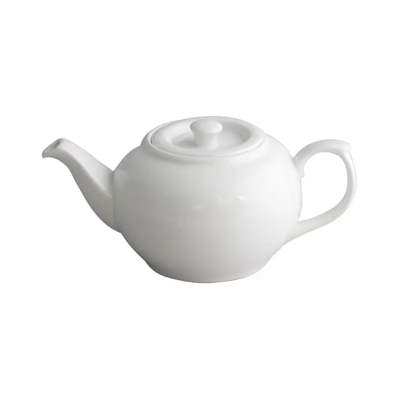 Royal White Traditional Chinese Teapot – 1100 Ml With Lid 1