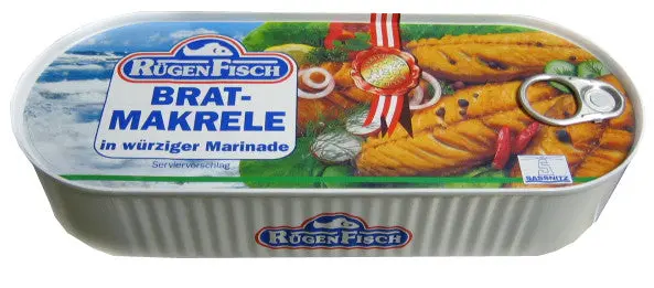 Rügenfisch Fried Mackerel Fillets In Spicy Marinade – 500G 1