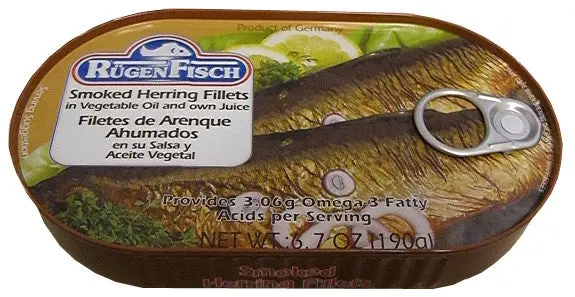 Rügenfisch Smoked Herring Fillets – 6.7 Oz (190G) 1