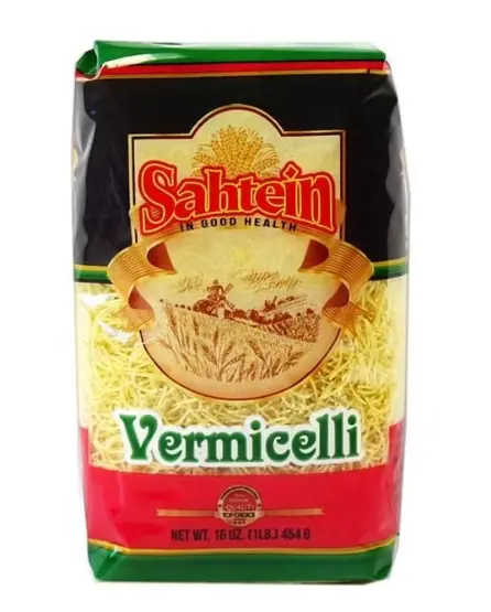 Sahtein Fine Vermicelli Pasta – 1 Lb (454 G) Package 1