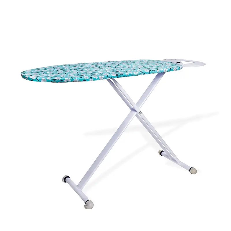 Salzburg 3-Leg Elliptical Ironing Board – Compact Green Design With Silicone Iron Rest 1