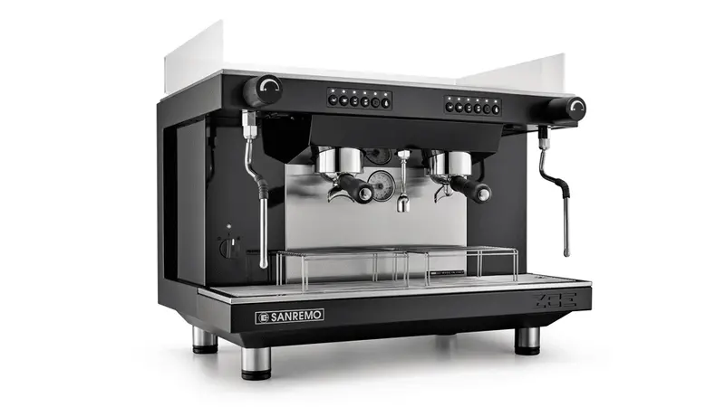 San Remo Zoe Competition High-Cup Dual-Group Espresso Machine – Black 1