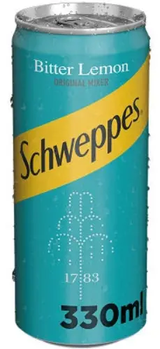 Schweppes Bitter Lemon Soda – 330 Ml Can 1