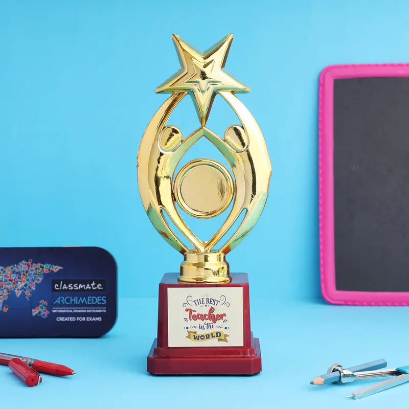 Set Of 2 Teacher Recognition Trophies 1