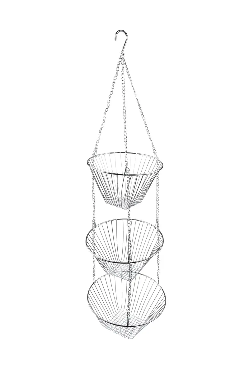Set Of 3 Hanging Wire Baskets For Vertical Kitchen Storage 1